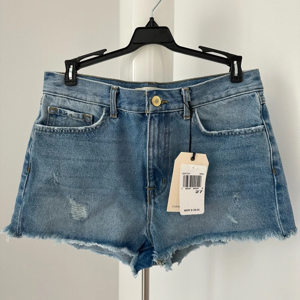 NWT Current/Elliott The Escapade Mid Rise Jean Short | Size: 27 - Picture 1 of 8